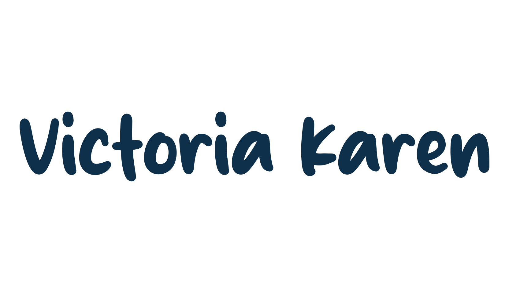 Victoria Karen, script handwritten fancy decorative calligraphy font preview