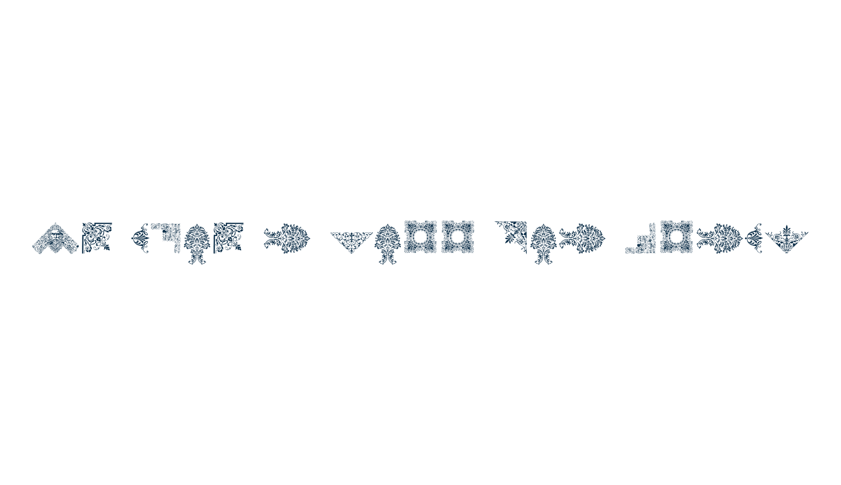 Victorian Free Ornaments, display market font preview
