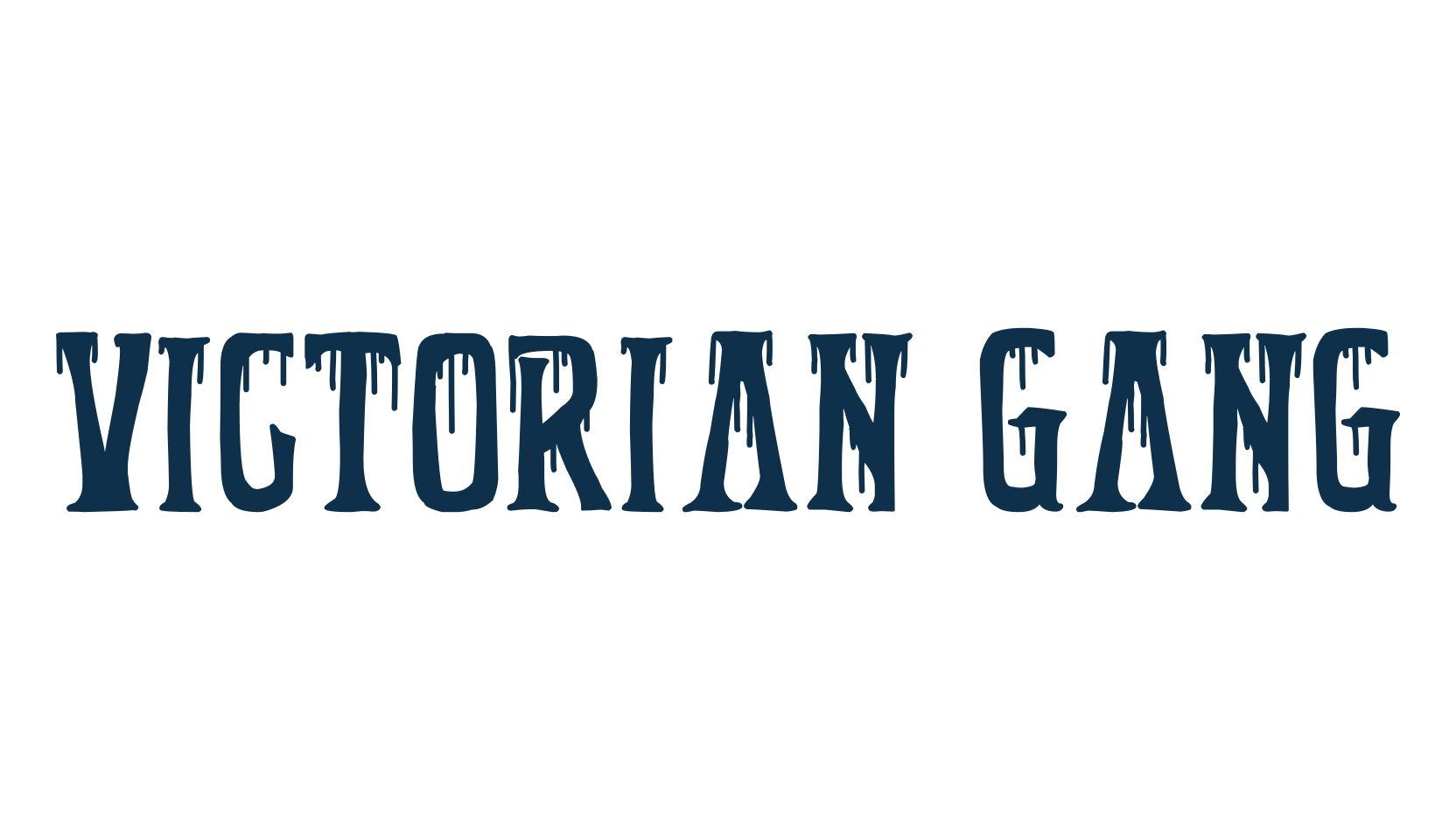 Victorian Gang, halloween font preview