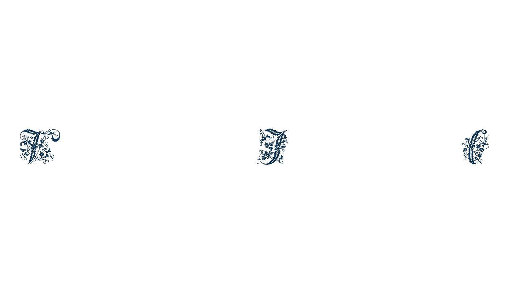 Victorian Initials One, initials font preview