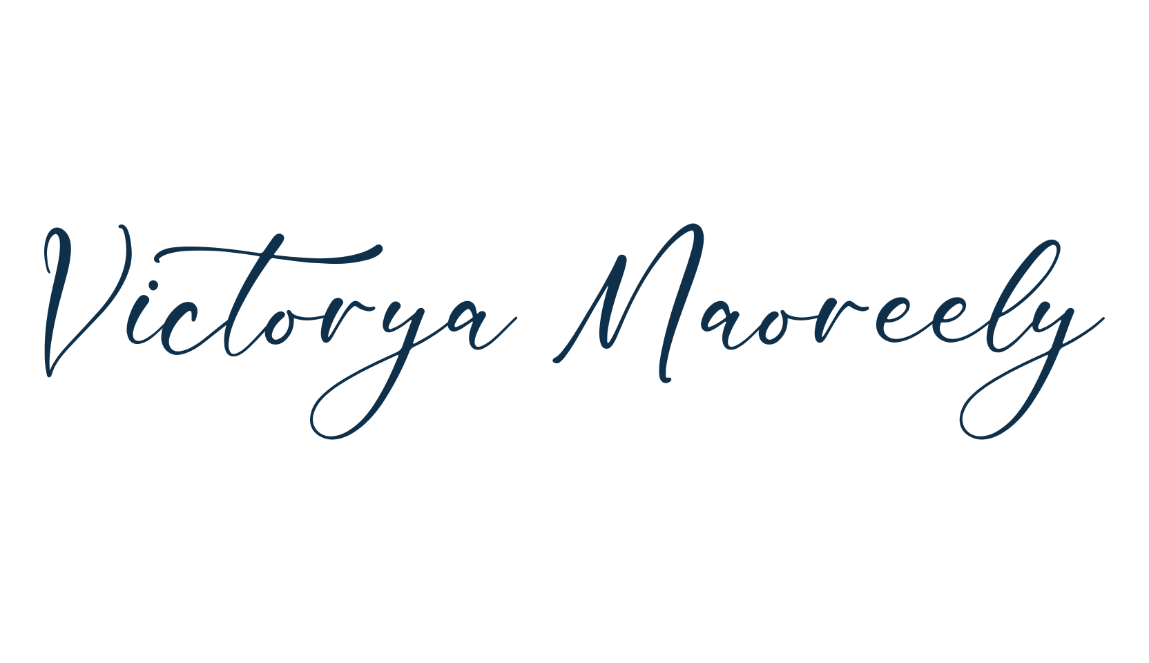 Victorya Maoreely, script calligraphy fancy decorative font preview