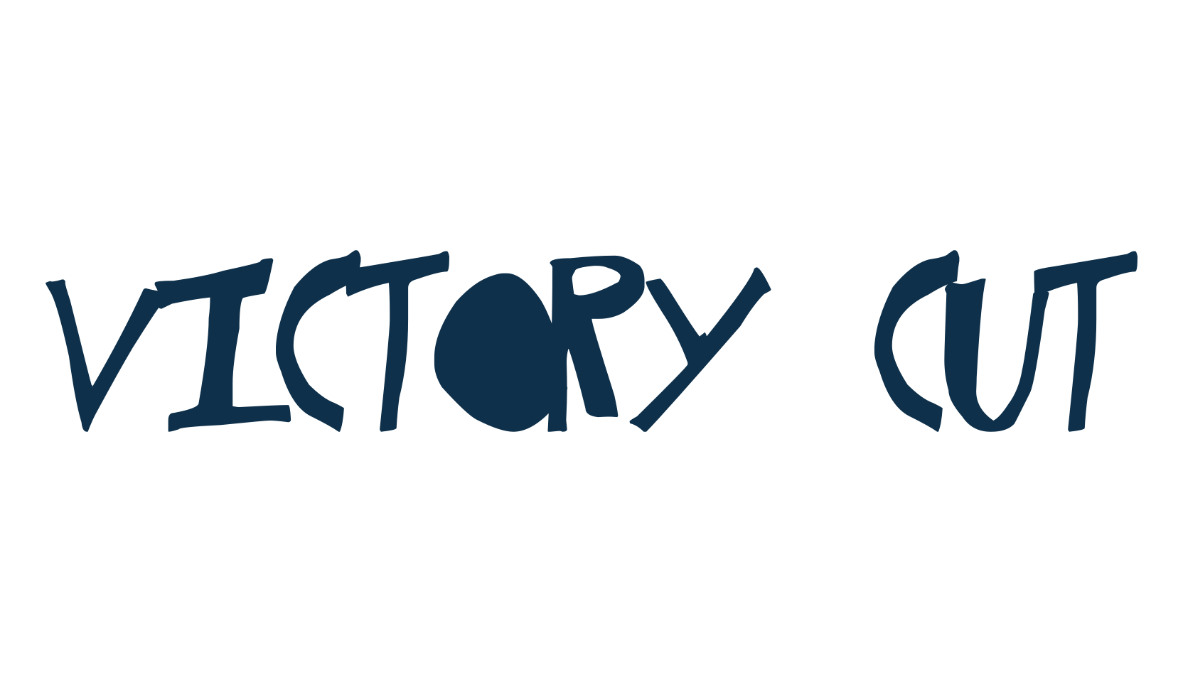 Victory Cut, fancy various decorative font preview