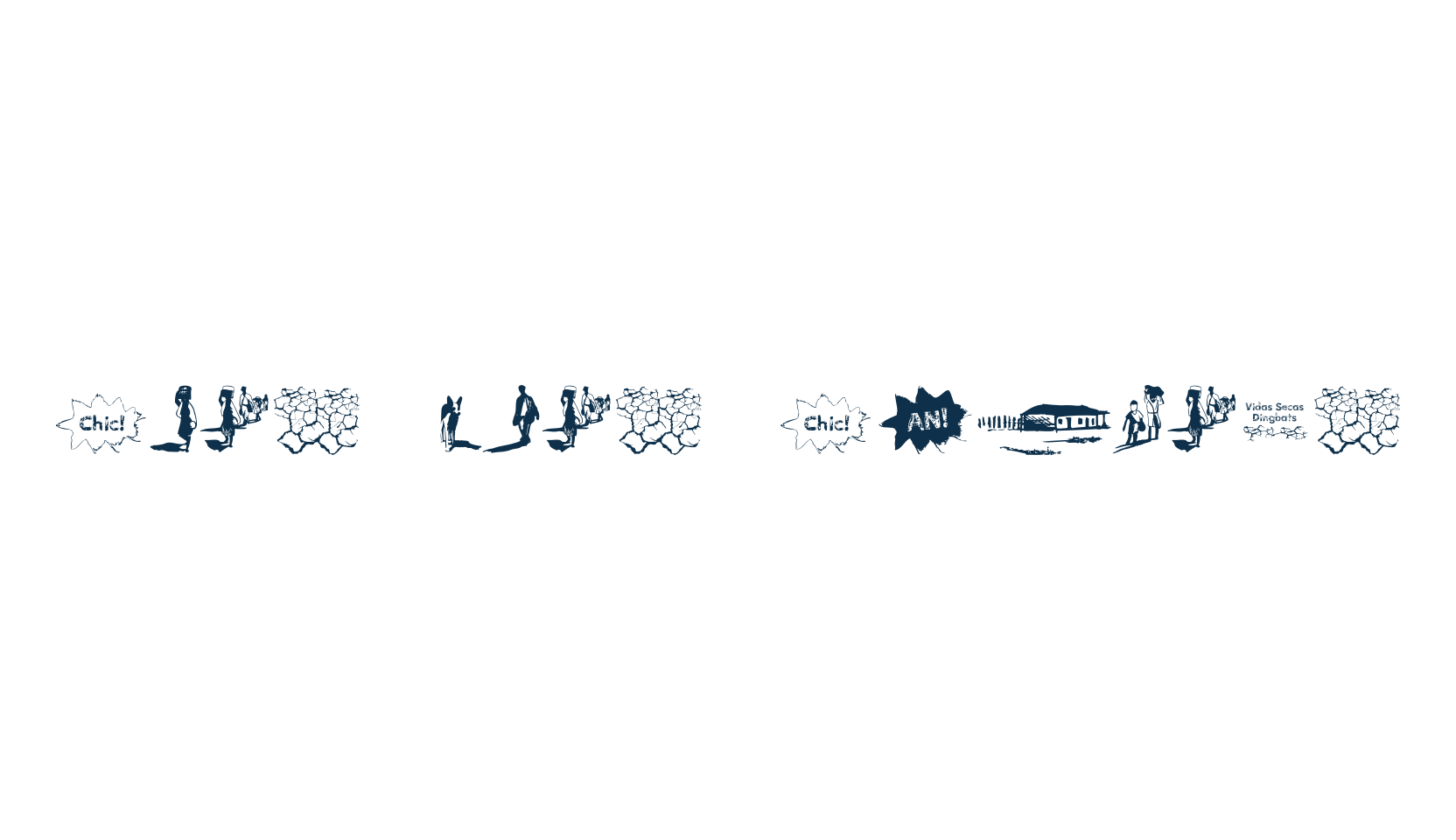 Vidas Secas Dingbats, display market font preview
