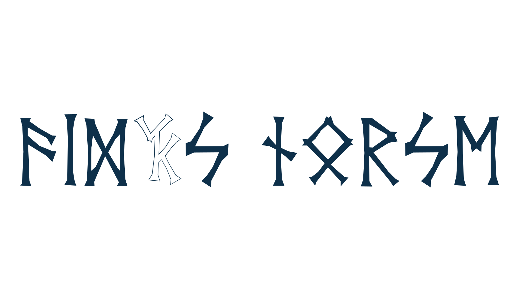 Vid's Norse, fancy decorative font preview