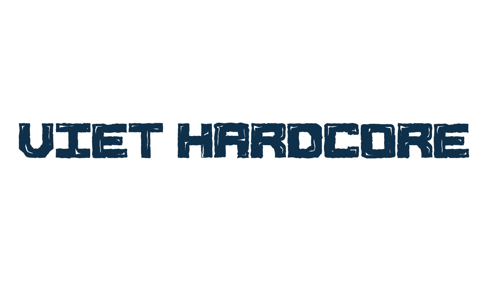 Viet Hardcore, eroded font preview