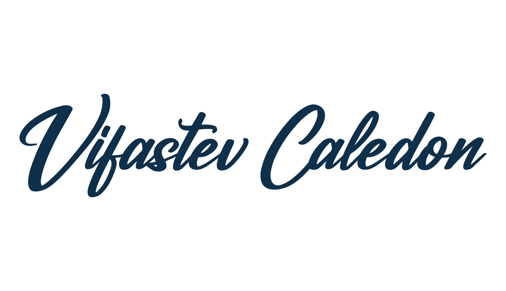 Vifastev Caledon, various font preview