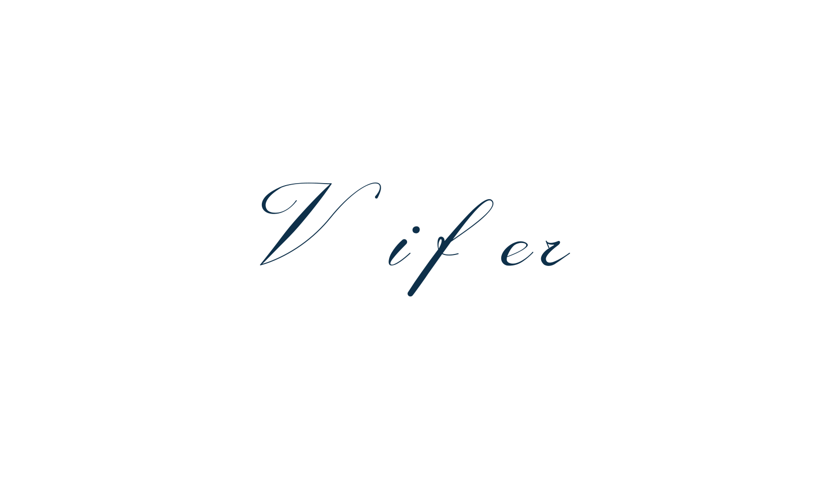 Vifer, script calligraphy fancy decorative font preview