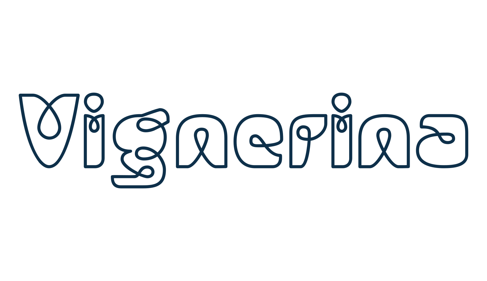 Vignerina, decorative font preview