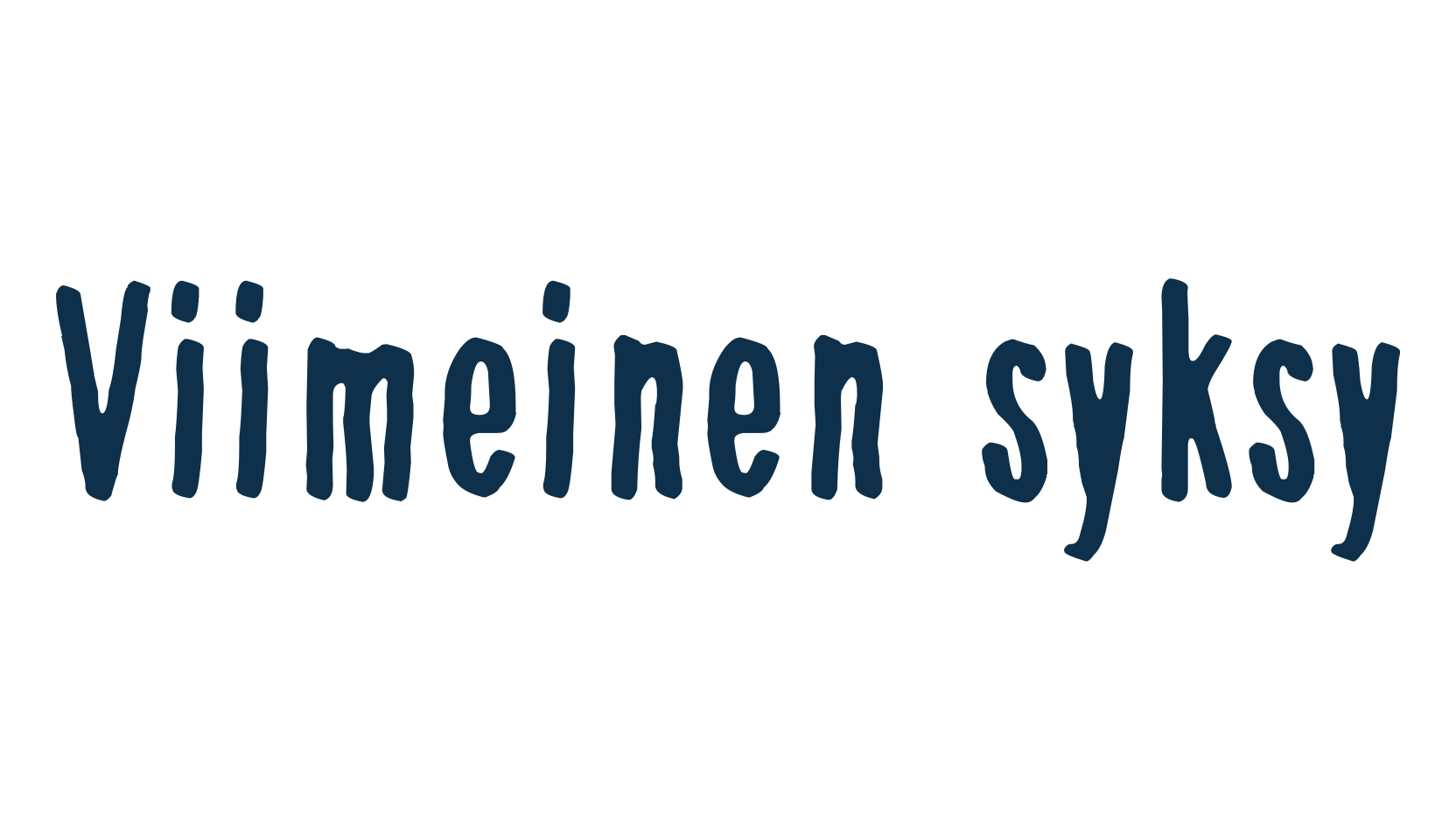 Viimeinen syksy, fancy eroded decorative font preview