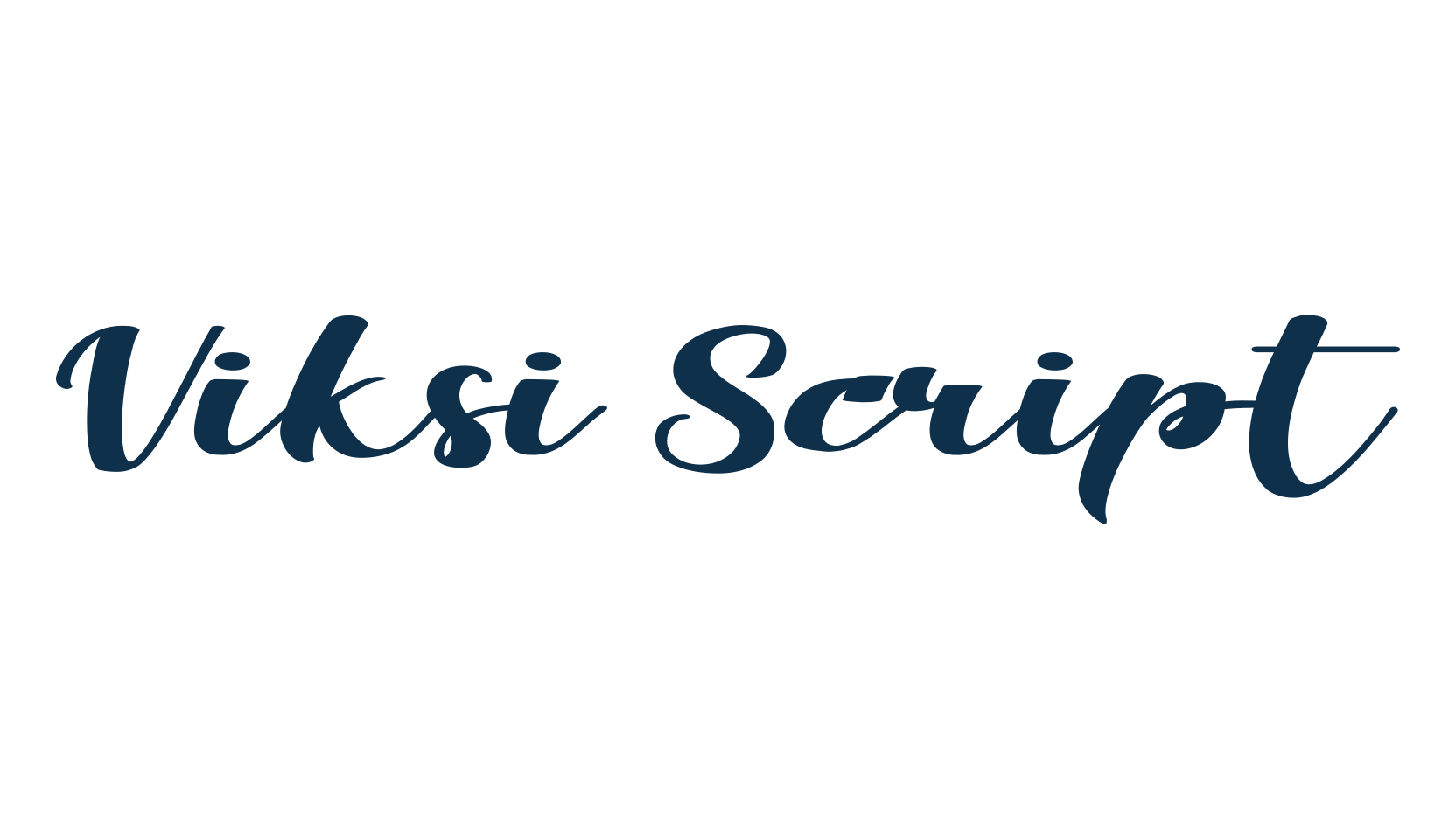 Viksi Script, calligraphy font preview