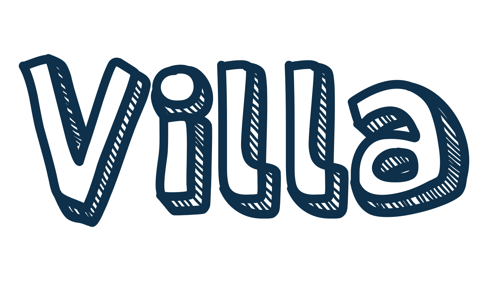 Villa, fancy cartoon decorative font preview