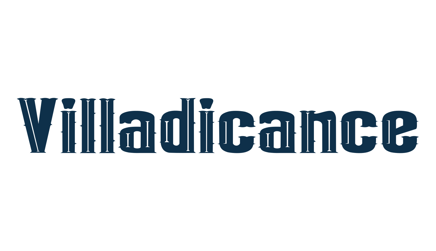 Villadicance, retro font preview