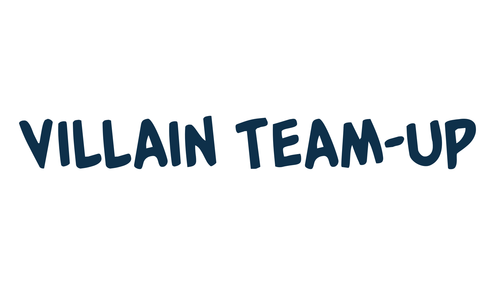 Villain Team-Up, fancy cartoon decorative comic font preview