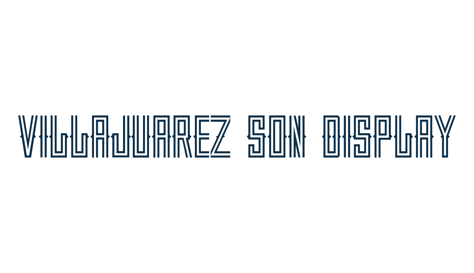 Villajuarez Son Display, fancy western decorative font preview