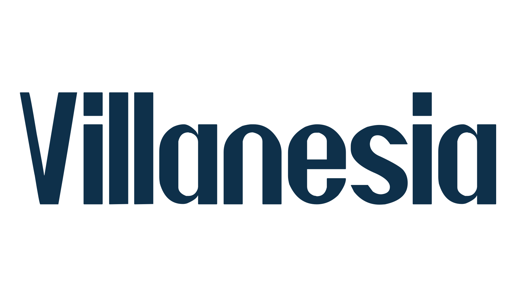 Villanesia, basic sans serif font preview