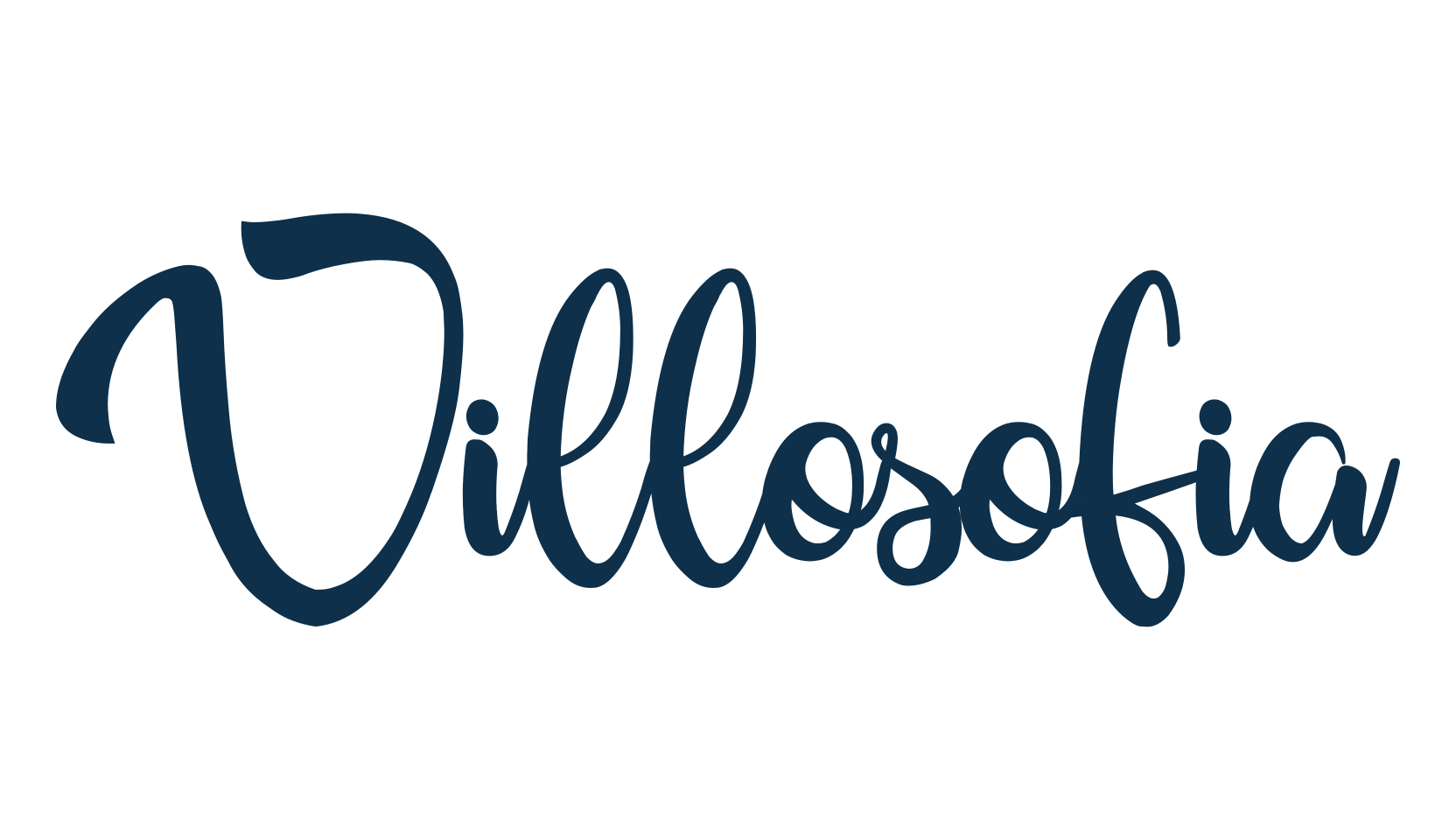 Villosofia, script calligraphy fancy decorative font preview