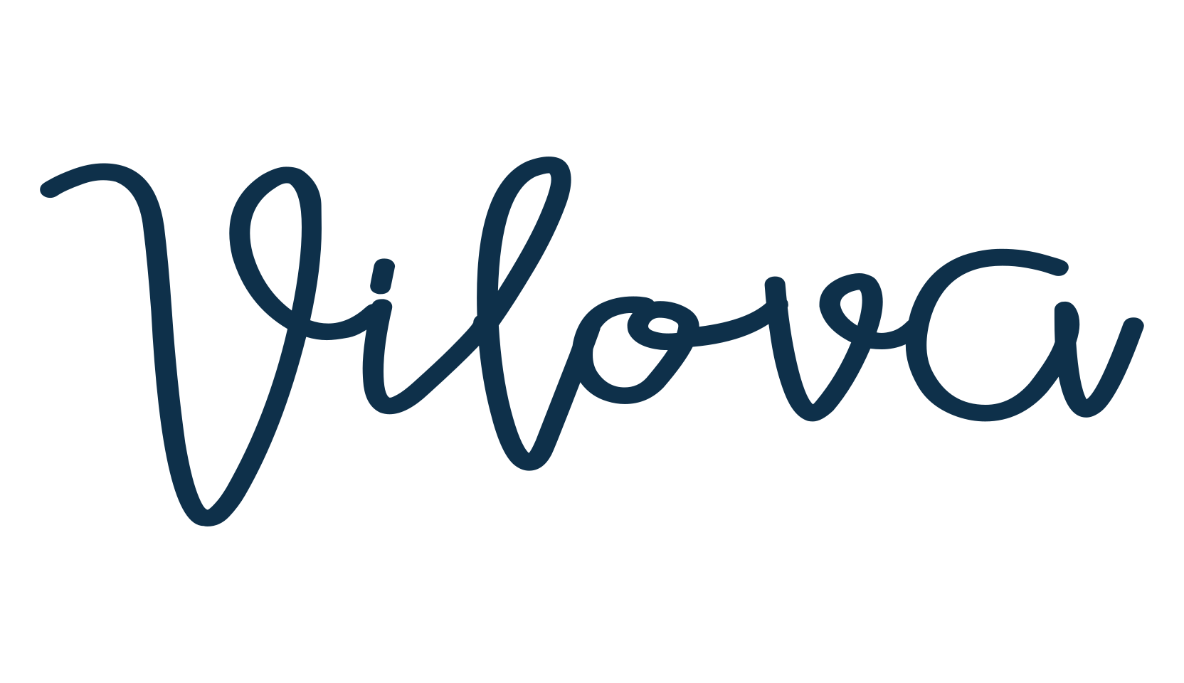 Vilova, handwriting font preview