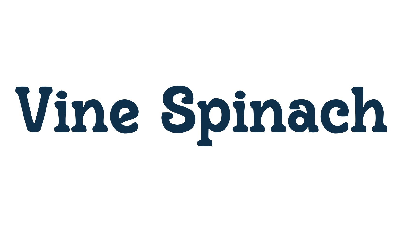 Vine Spinach, fancy various decorative font preview