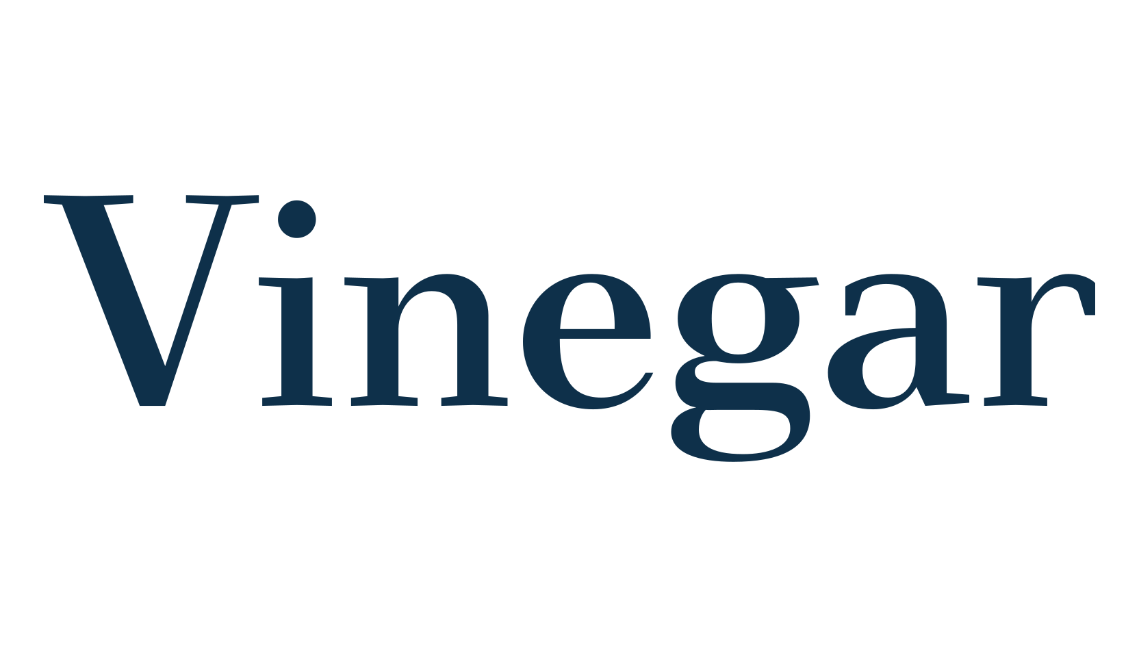 Vinegar, serif font preview
