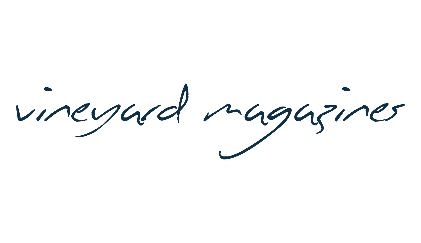 Vineyard Magazines, handwriting font preview