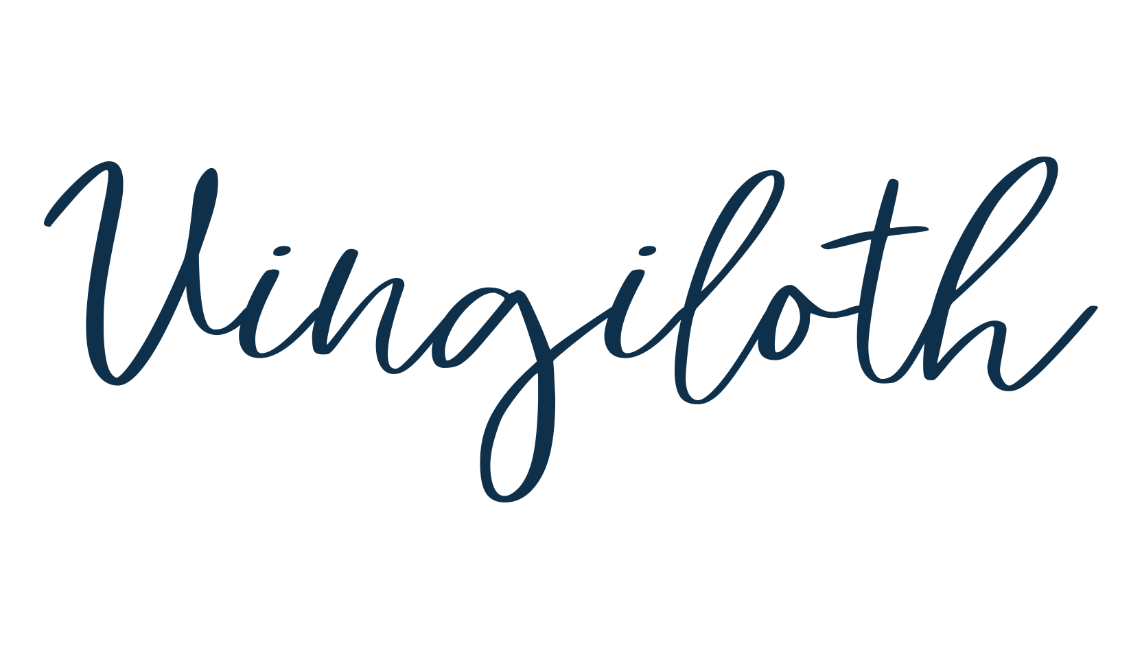 Vingiloth, handwriting font preview