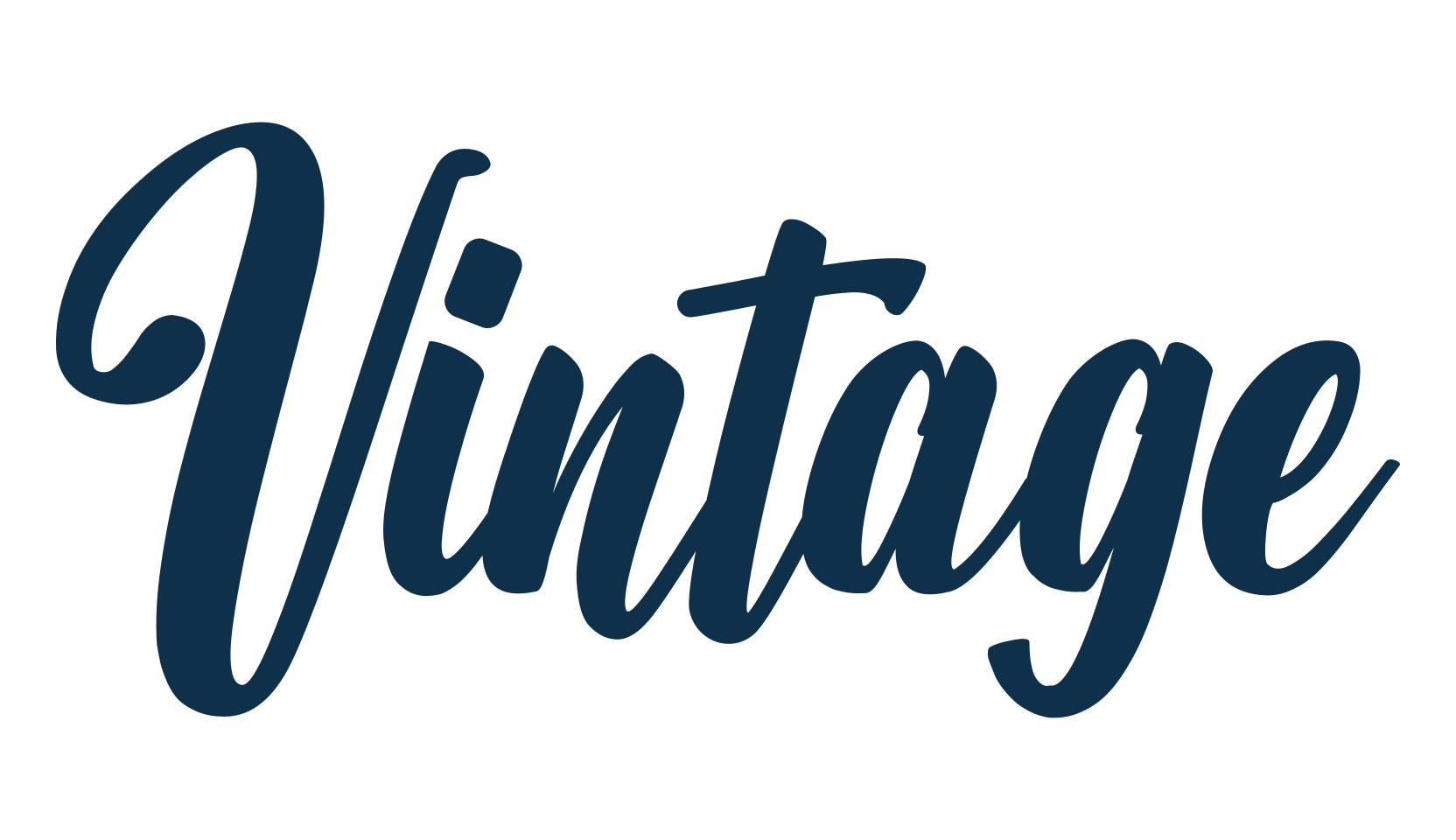 Vintage (vintage-12), brush font preview