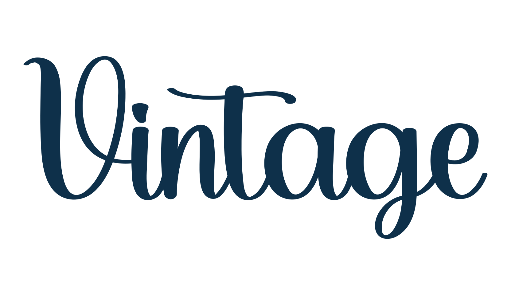 Vintage (vintage-16), handwriting font preview
