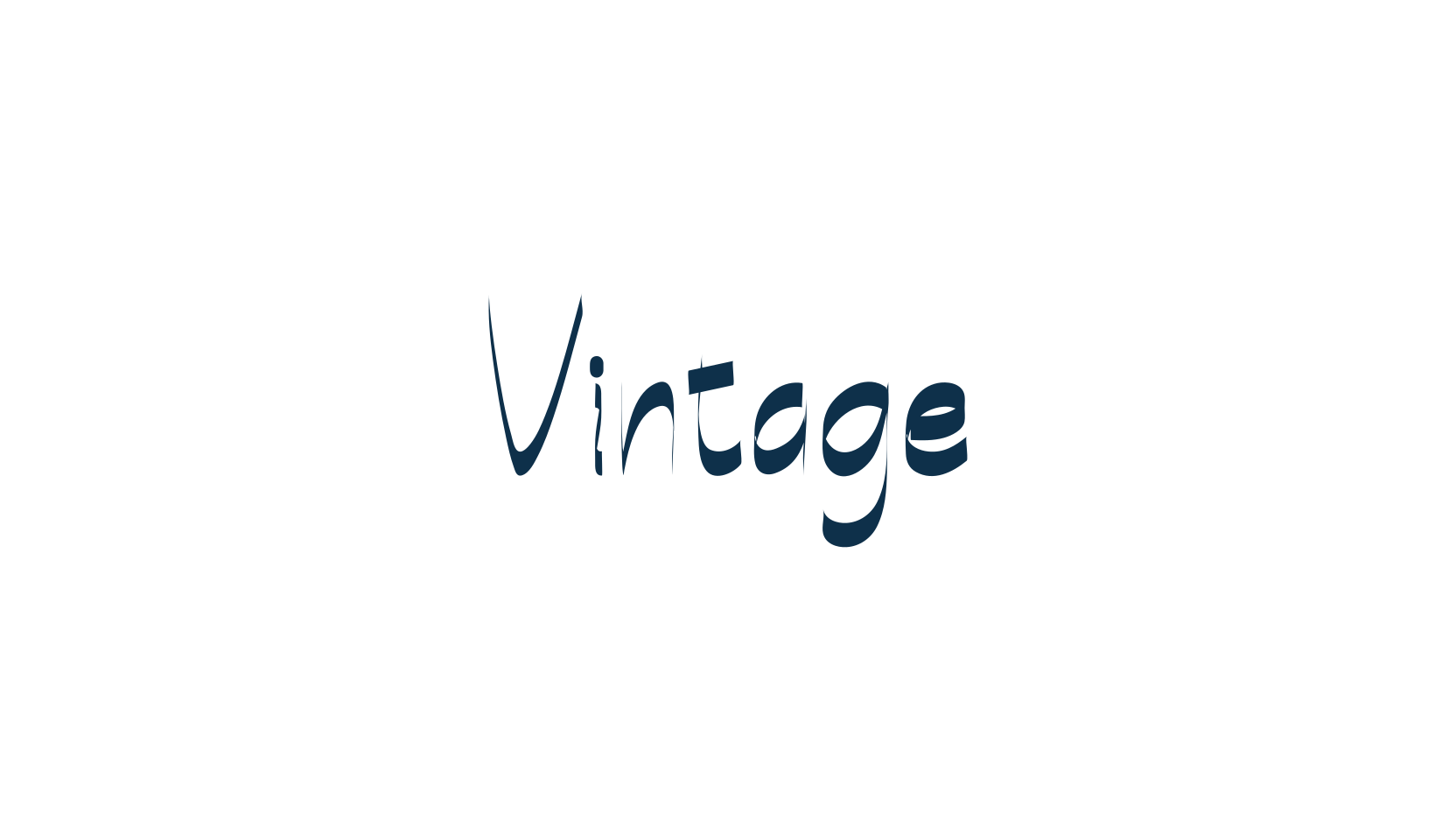 Vintage (vintage-3), handwriting font preview