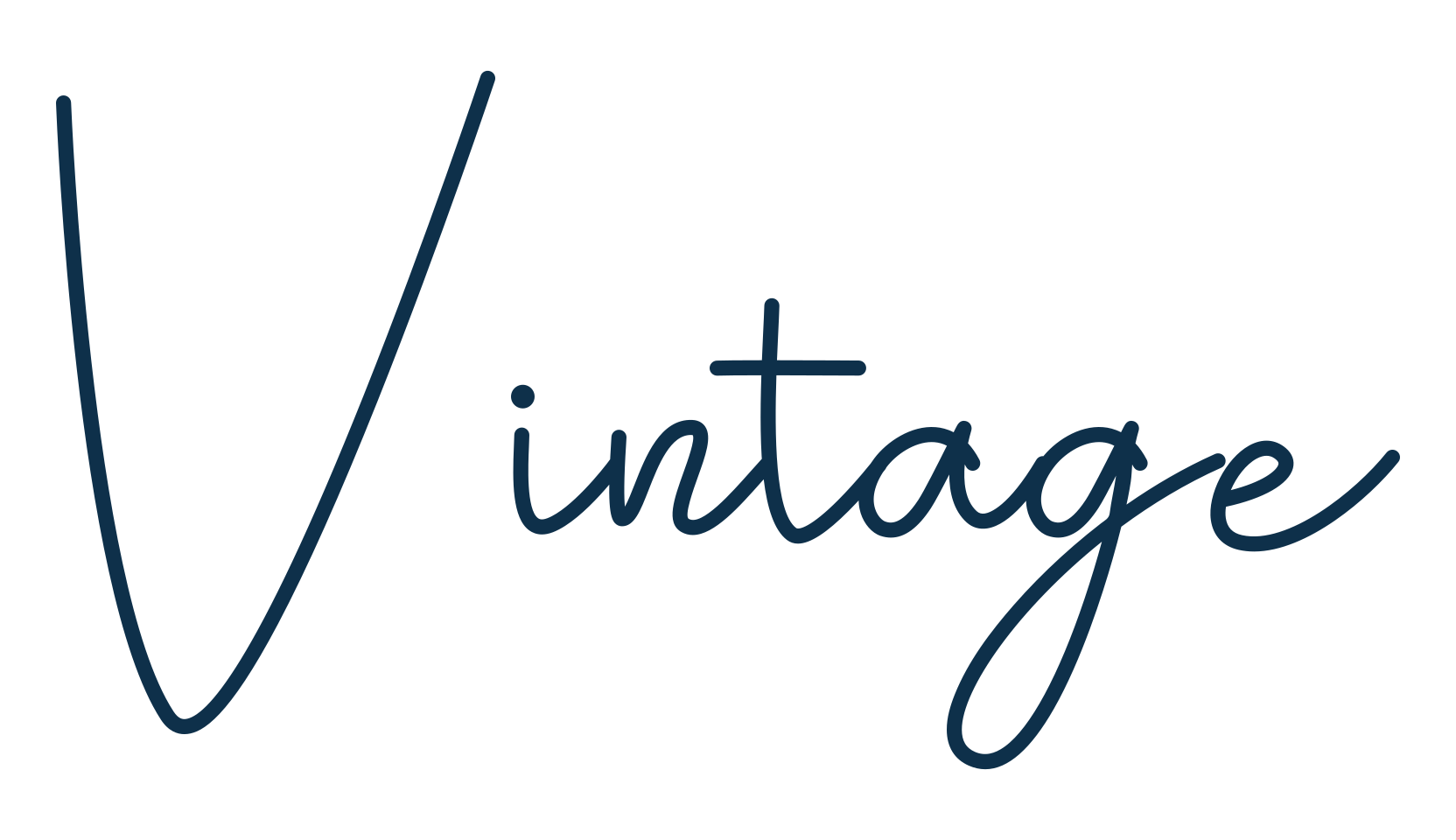 Vintage, handwriting font preview