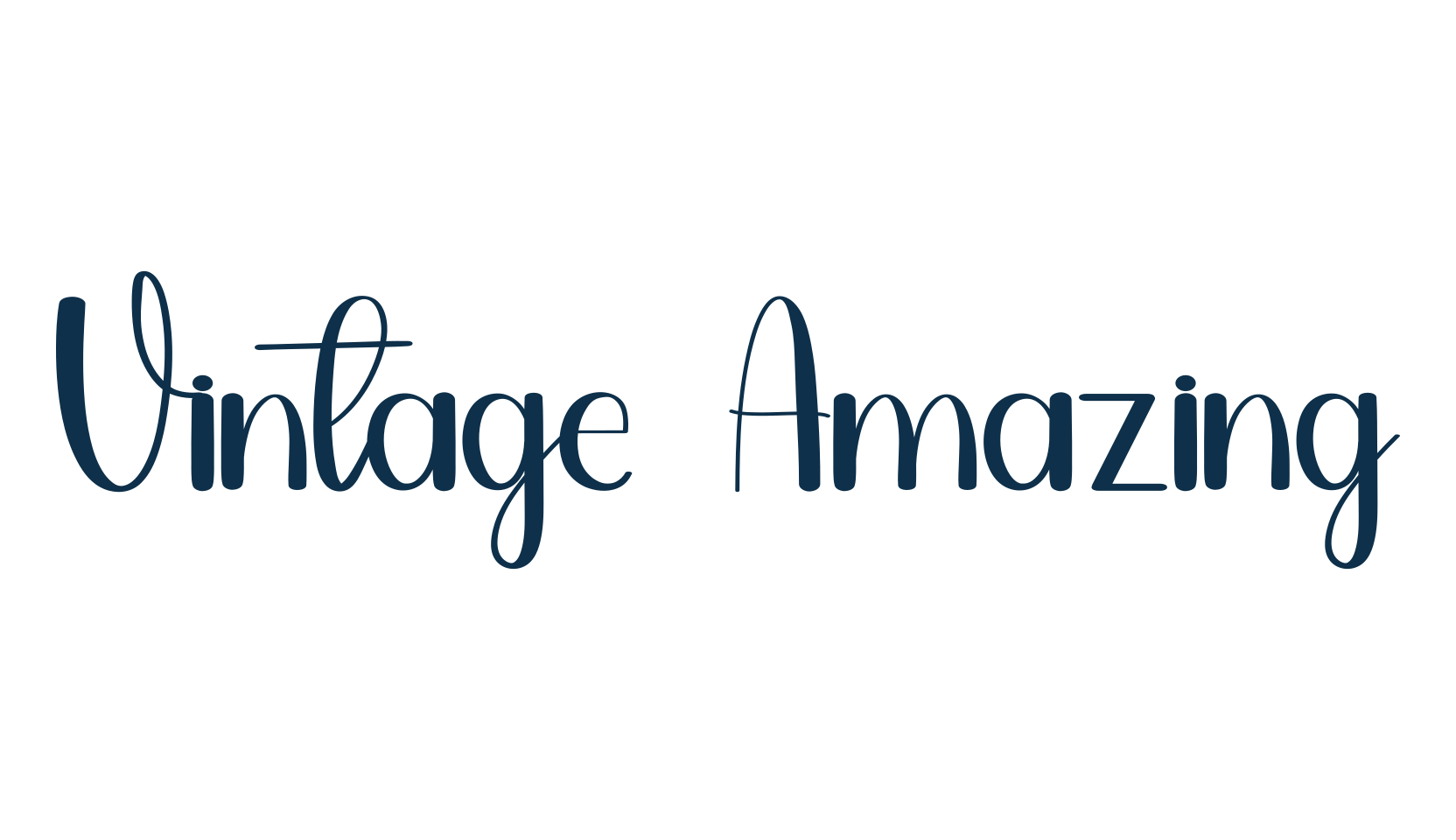 Vintage Amazing, various font preview