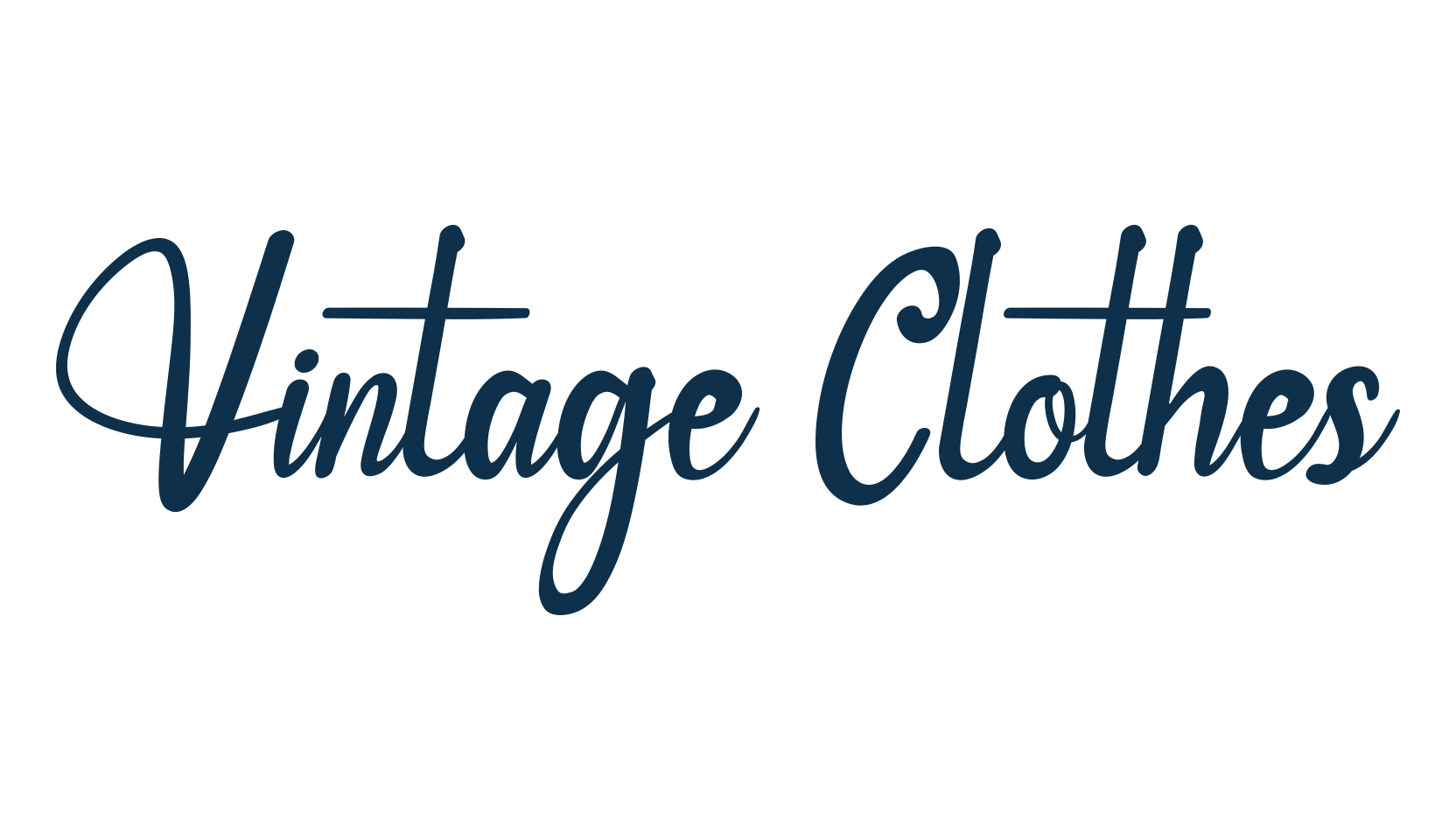 Vintage Clothes, various font preview