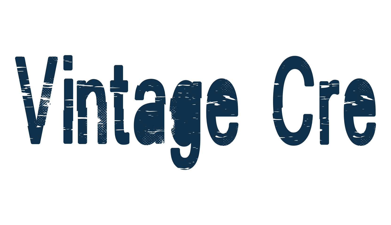 Vintage Cre, fancy eroded decorative font preview