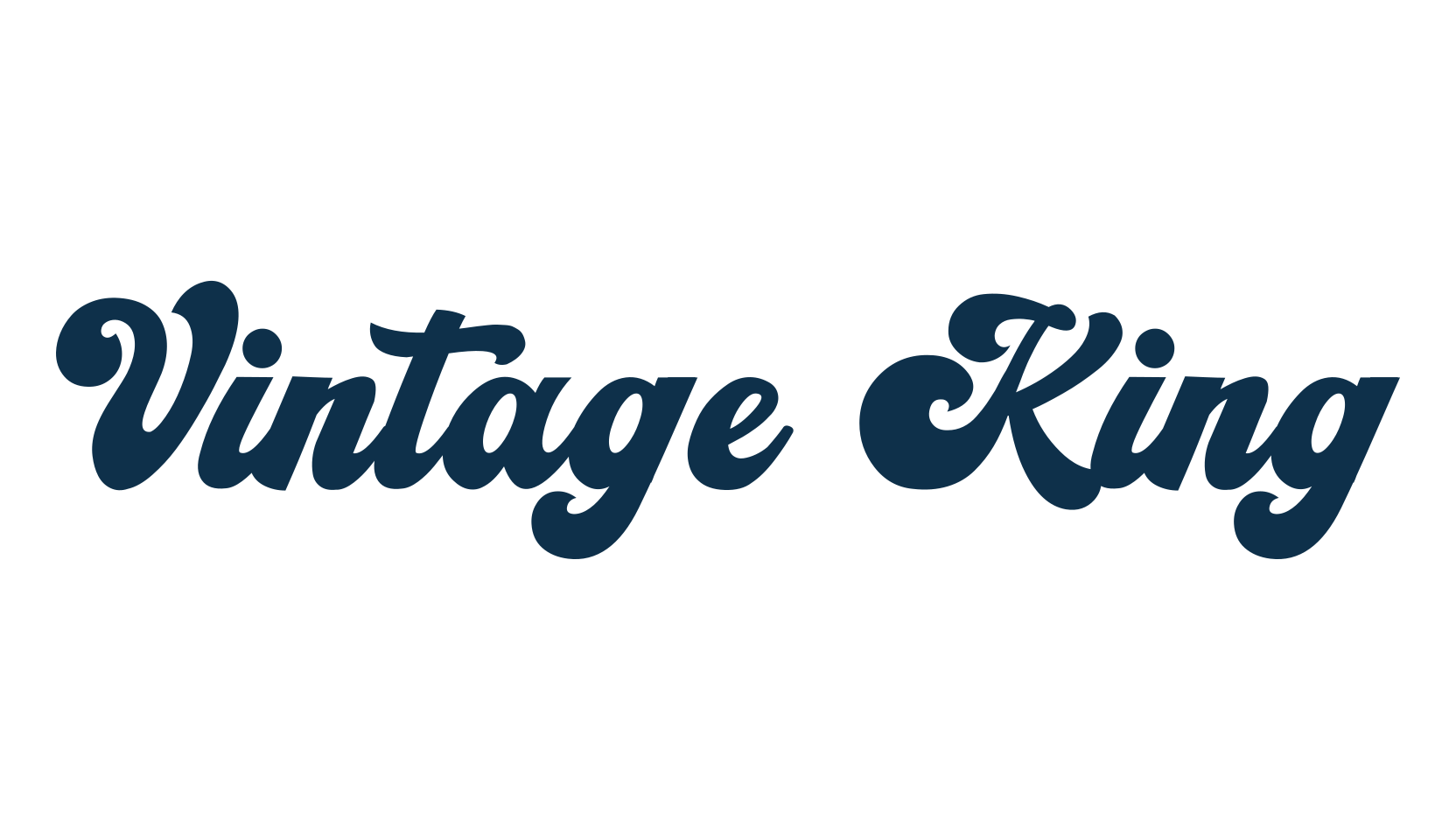 Vintage King, groovy font preview
