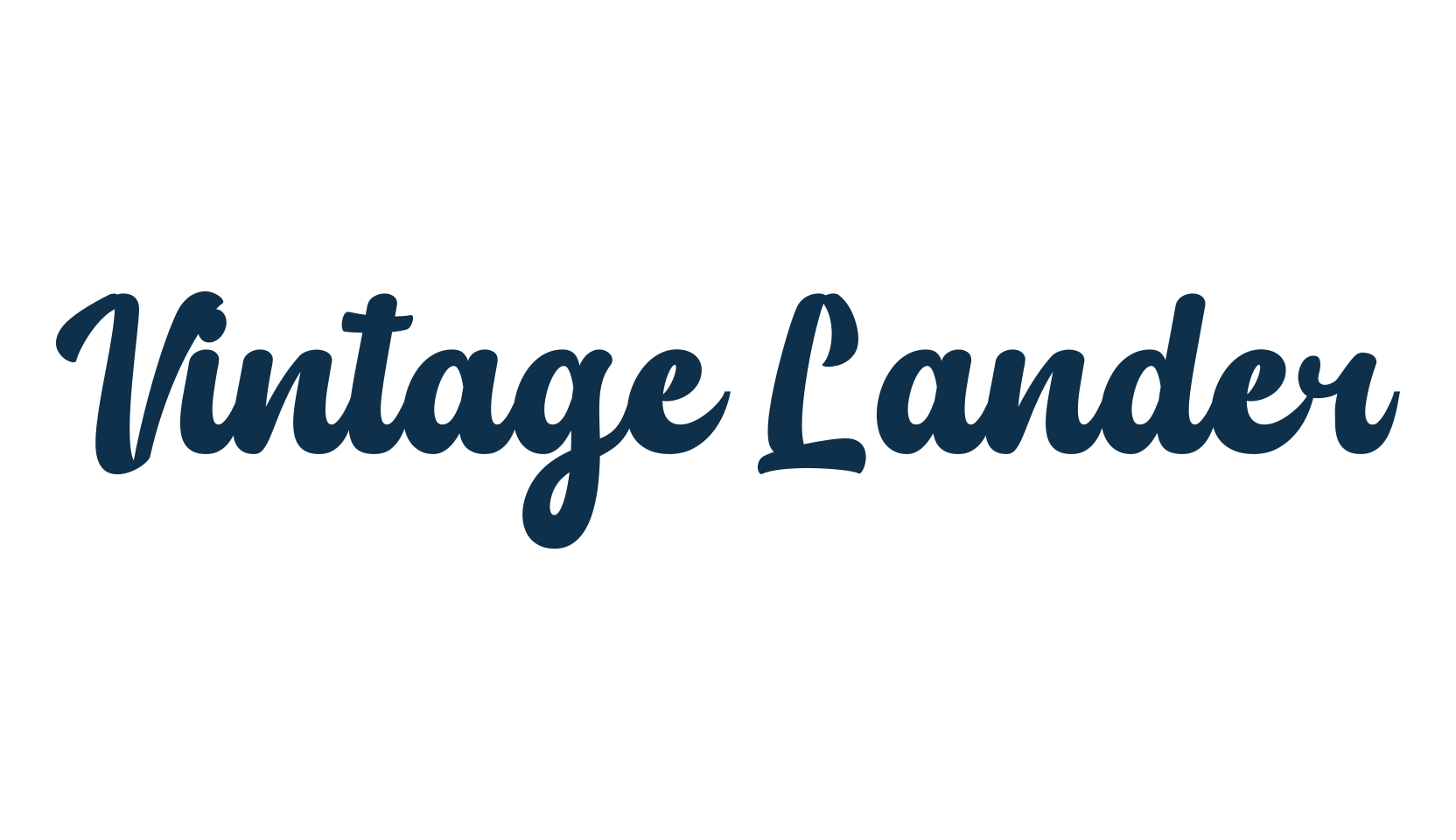 Vintage Lander, old school font preview