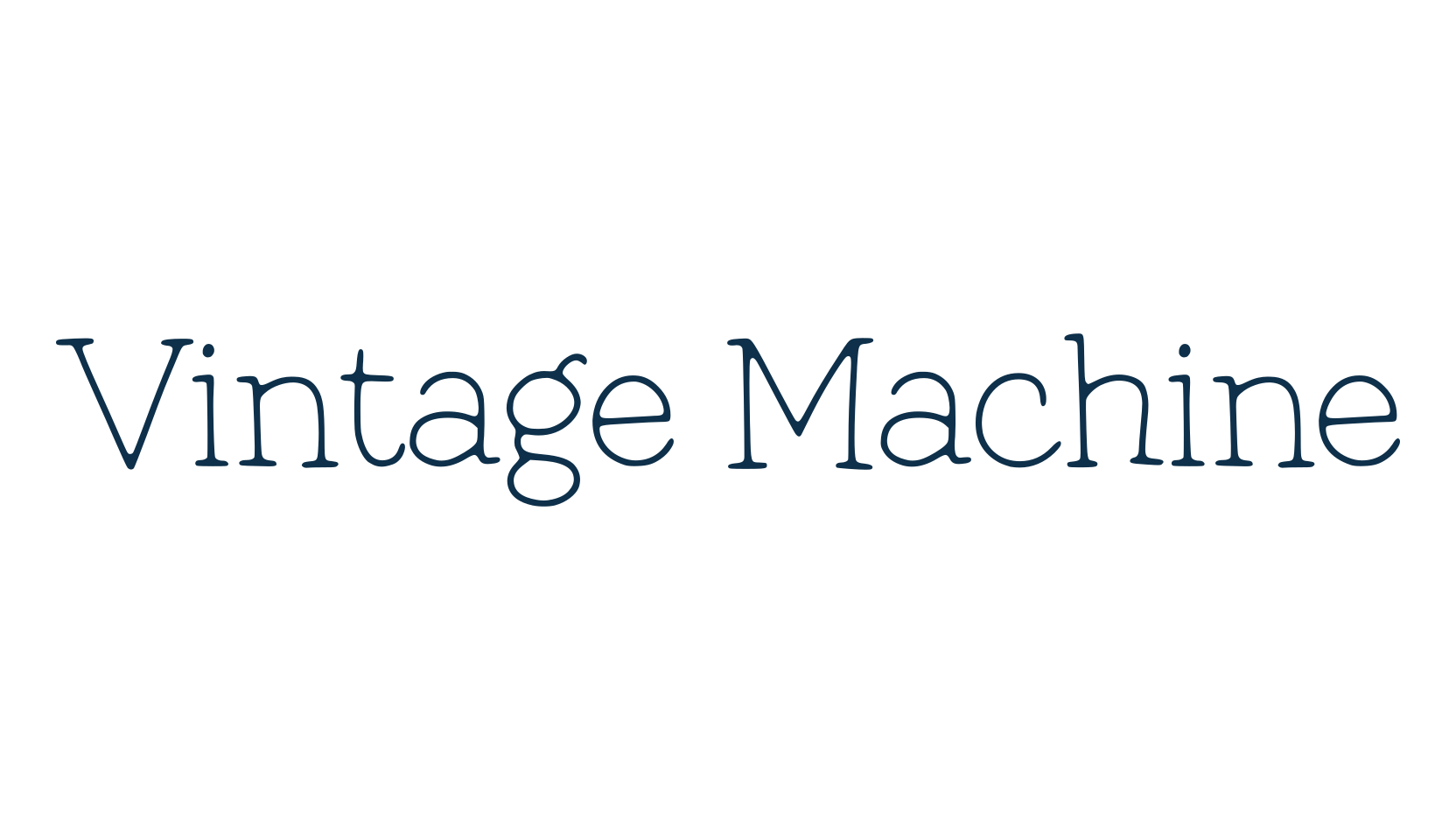 Vintage Machine, typewriter font preview