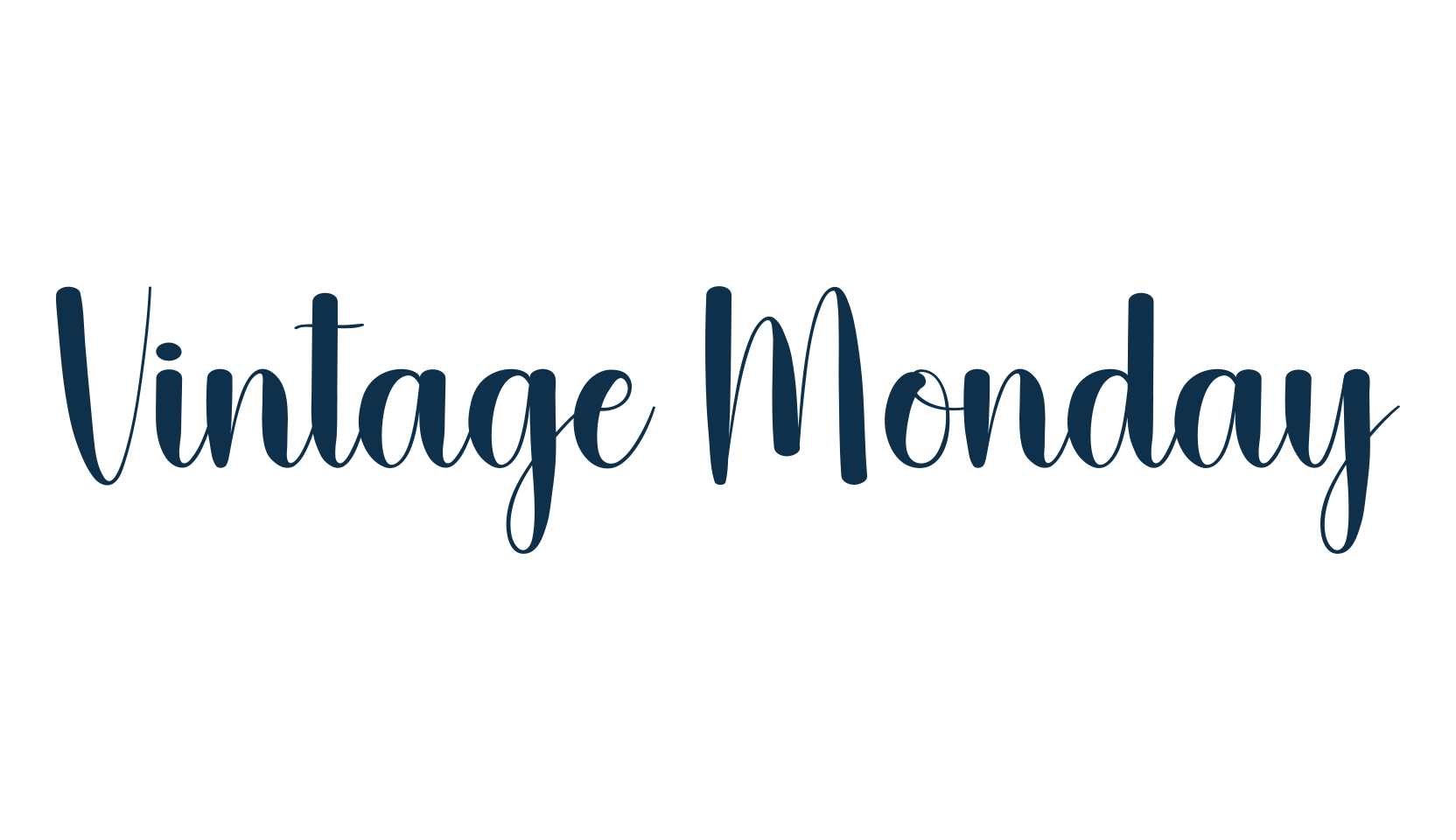Vintage Monday, display market font preview