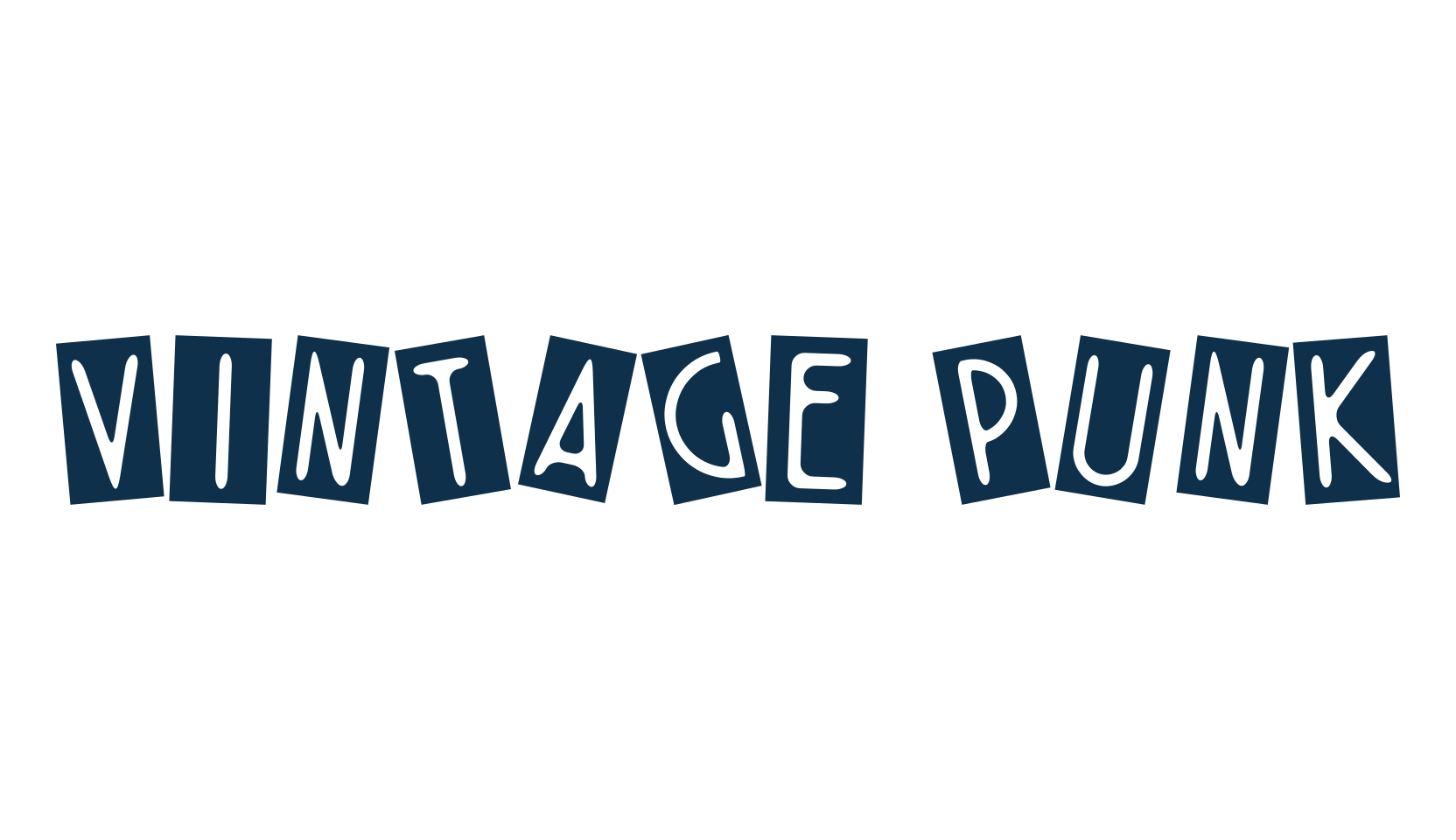 Vintage Punk, fancy distorted decorative font preview