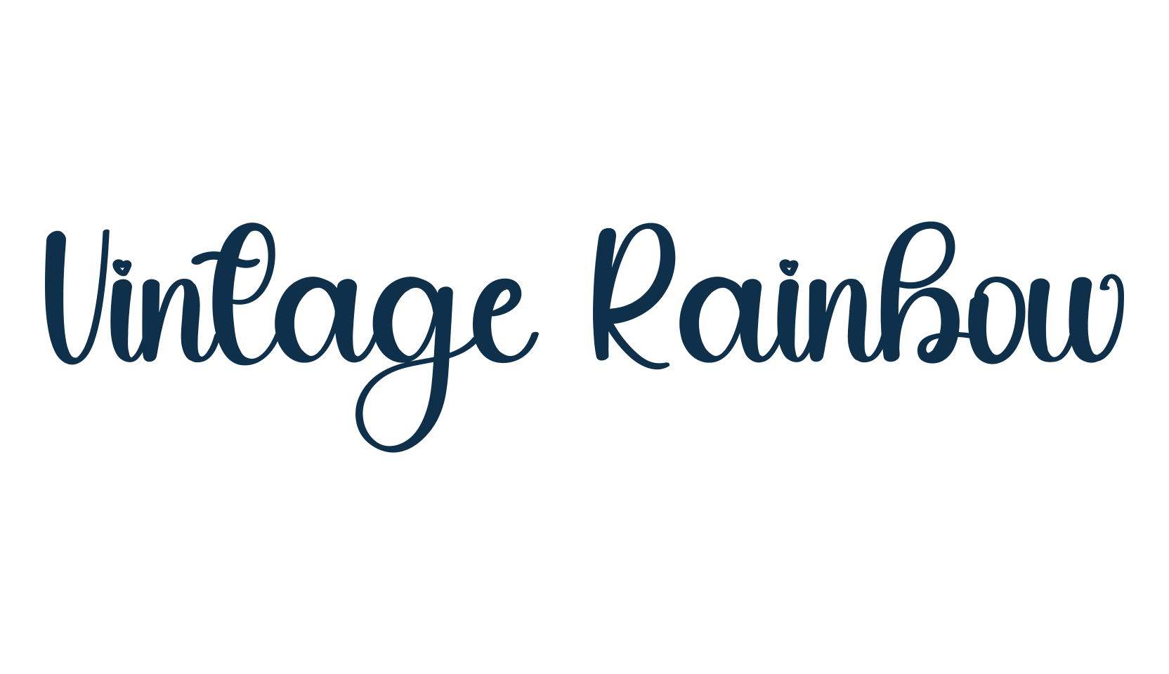 Vintage Rainbow, fancy various decorative script calligraphy font preview