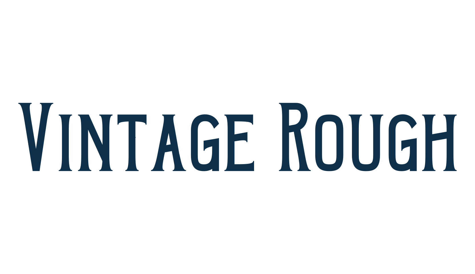Vintage Rough, fancy retro decorative font preview