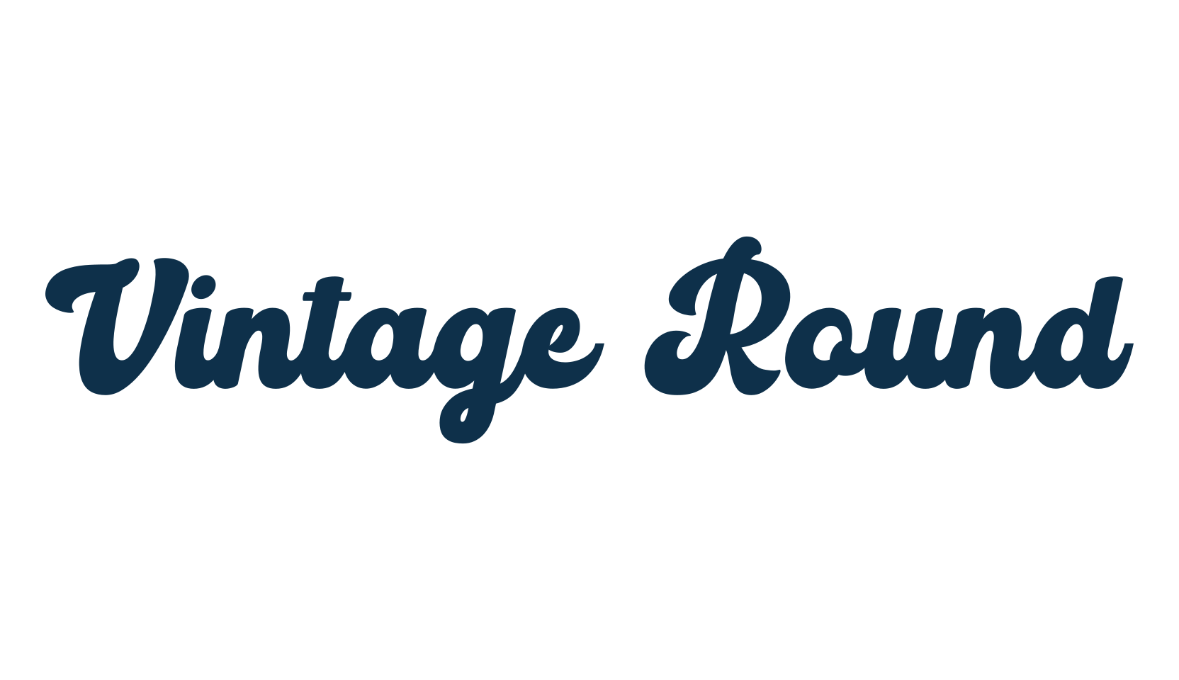 Vintage Round, old school font preview