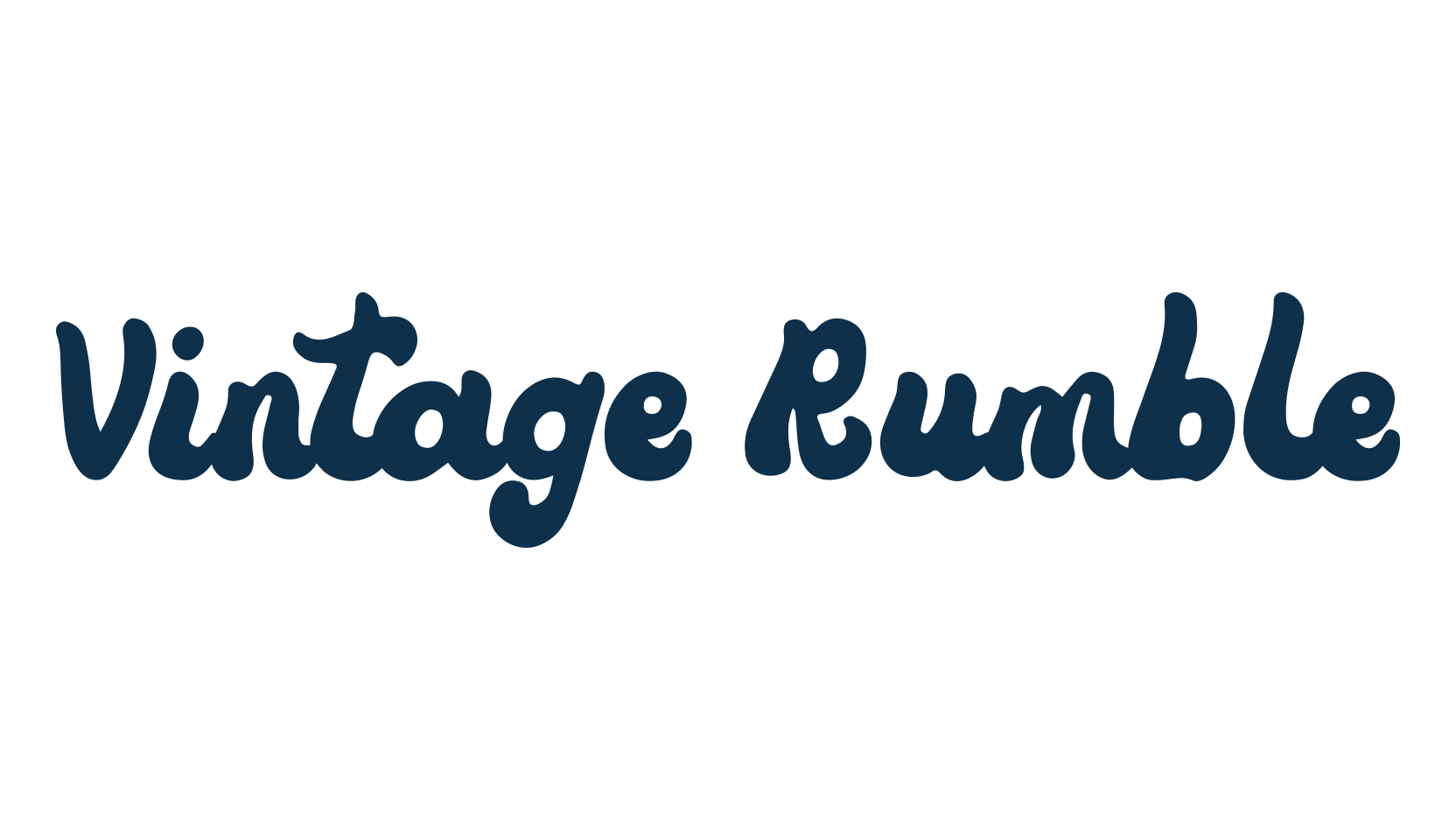 Vintage Rumble, fancy groovy decorative font preview