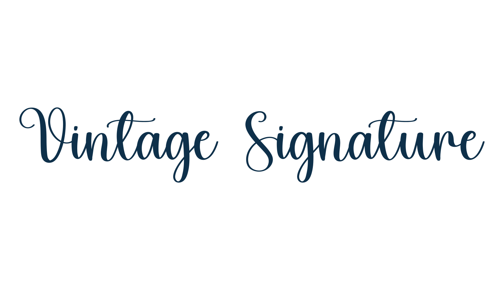 Vintage Signature (vintage-signature-2), calligraphy font preview