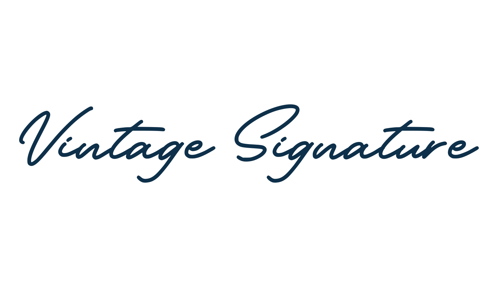 Vintage Signature, script handwritten fancy decorative calligraphy font preview