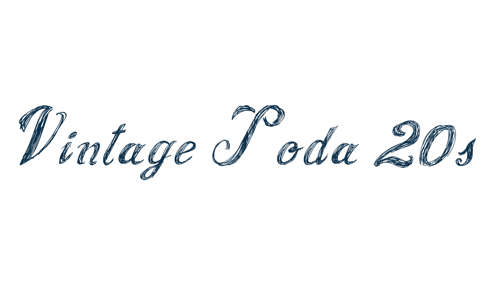 Vintage Soda 20s, fancy various decorative script calligraphy font preview