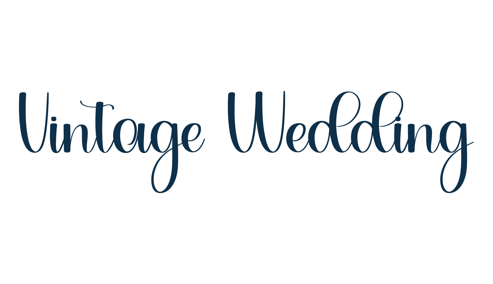 Vintage Wedding, various font preview