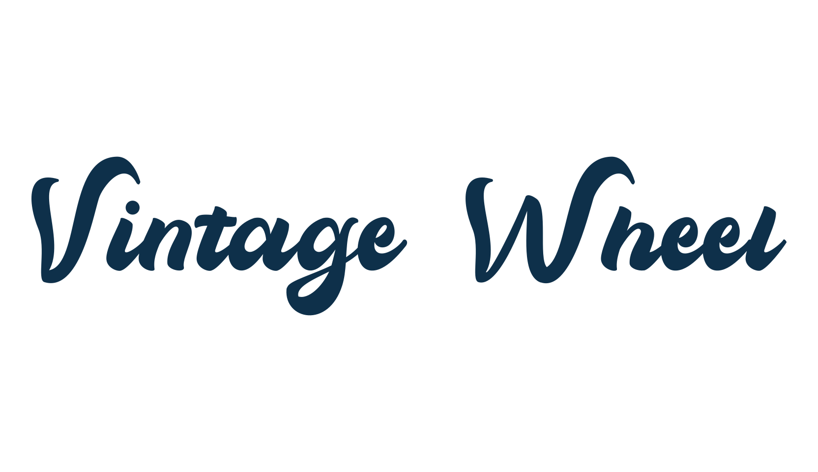 Vintage Wheel, old school font preview