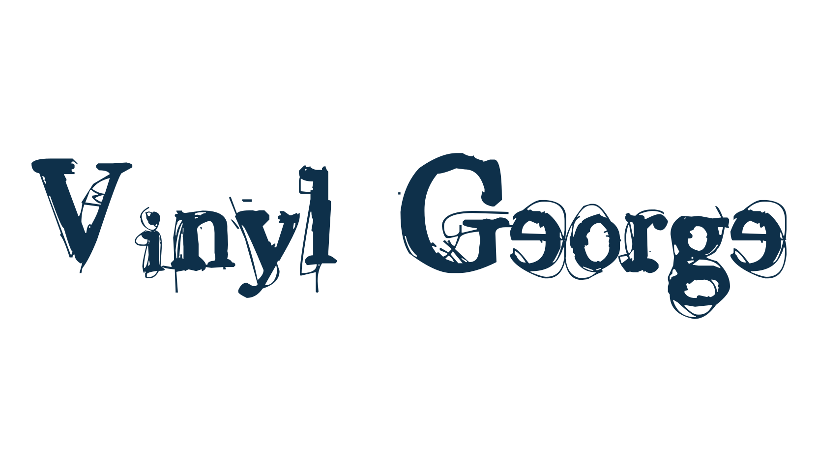 Vinyl George, trash font preview