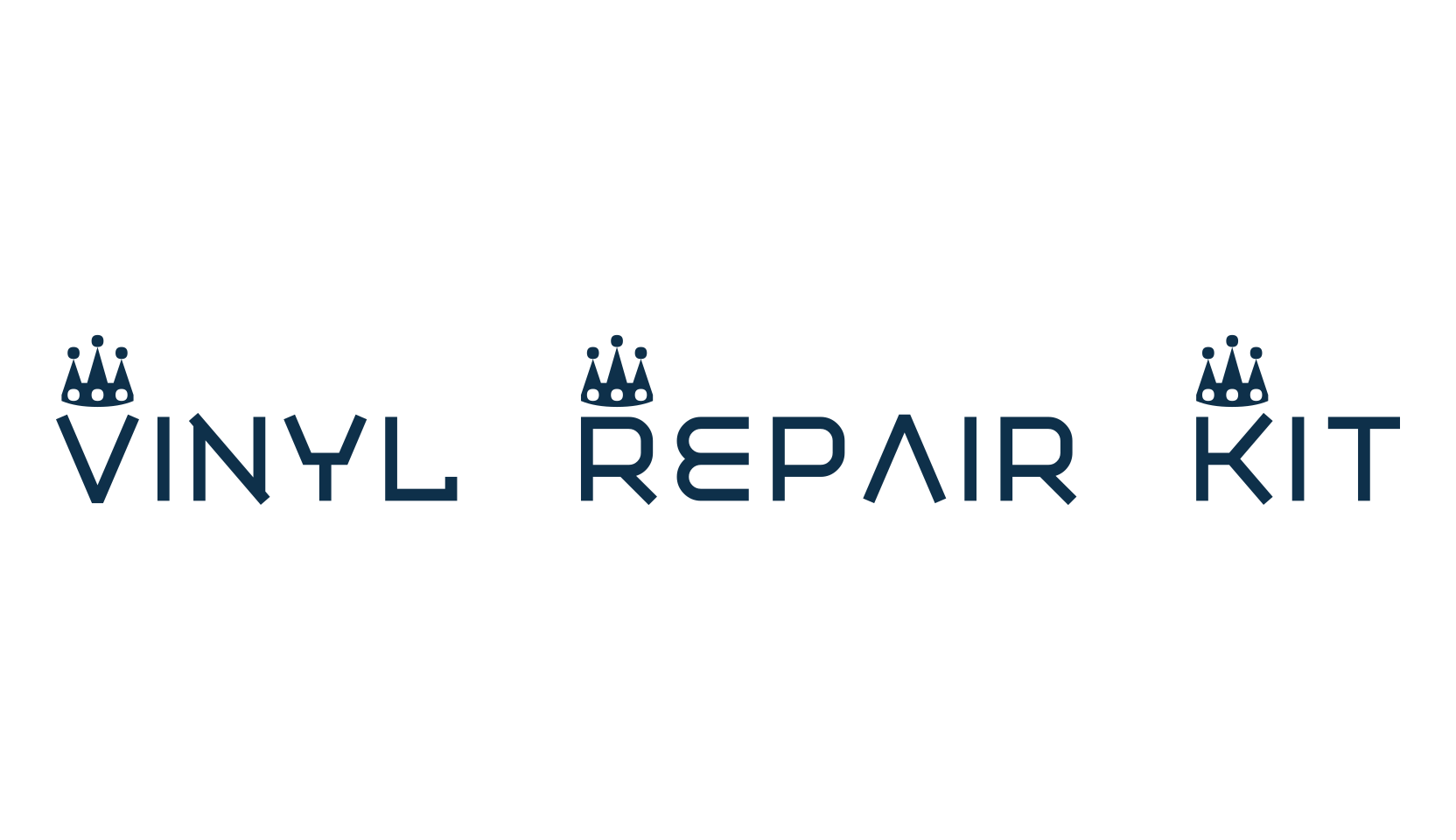 Vinyl Repair Kit, fancy decorative font preview