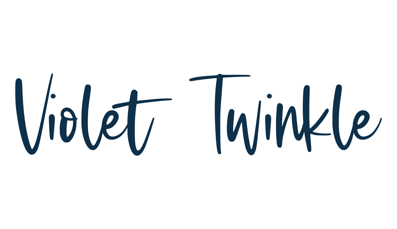 Violet Twinkle, handwriting font preview