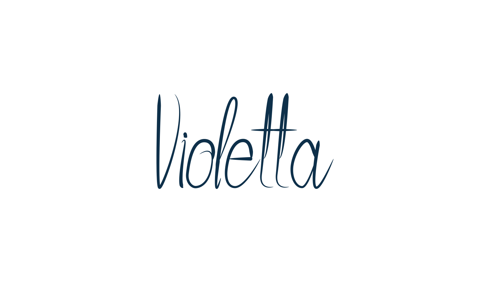 Violetta, script handwritten fancy decorative calligraphy font preview